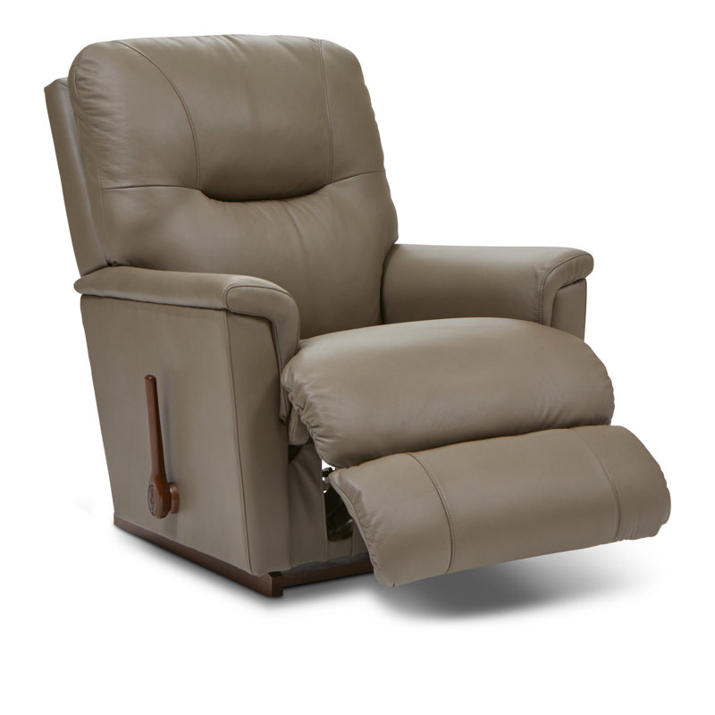 LaZBoy Aries Leather Match Rocking Recliner Wayfair Canada